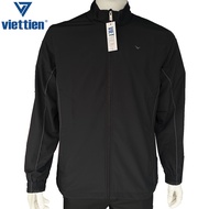 Viettien - Áo Khoác Việt Tiến Phom mới 6Q5007 Áo Jacket nam Áo khoác 2 lớp Việt Tiến màu đen
