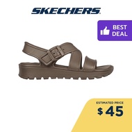 Skechers Women Foamies Footsteps Summer Bliss Sandals - 111575-DKTP Anti-Odor, Dual-Density, Hanger Optional, Machine Washable, Luxe Foam