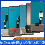 Original AMOLED For ZTE nubia Red Magic 3/3S/5G/5S/6/6R/7 NX629J NX659J NX669J NX666J NX679J LCD Dis