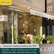 Awning Roof Outdoor Retractable Awning Bumbung Rumah Roof Heavy Duty Retractable Sun Shade Awning Fo