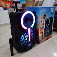 GZ-P12 TWS Wireless Bluetooth Portable Trolley Speaker / 12 Inch / Super Bass / Wireless Microphone 