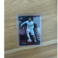 Topps Match Attax 21 / 22 Sergio Ramos Black Gold Edition Soccer Card