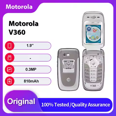 Original Unlocked Motorola V360 2G 810mAh GSM 900 / 1800 / 1900 Mobile Phone