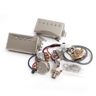 Gibson Pickups 490R 490T Humbucker Alnico V Pickup Set 2C Cover Nickel with Wiring Harness Guitar Ac