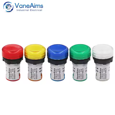 Plastic signal light FXB16-22DS high-brightness LED upgrade power indicator 22mm Mini Lamp 12V24V220