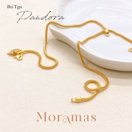 Moramas PANDORA Bracelet 916 Gold/ 916 Gold PANDORA Hand Chain/ Bezel-Lessbracelet916Gold Charm Beads Eel Chain