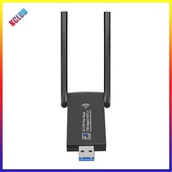 1300M USB3.0 Wireless Network Card External Antenna 2.4GHz 5GHz Dual Band Network Card Receiver Bluetooth-compatible for Laptop PC Mini Dongle