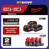 Milwaukee M12™ & M18™ Replacement 2.0Ah / 3.0Ah / 4.0Ah / 5.0Ah / 6.0Ah / 8.0Ah / 12.0Ah Battery (Re