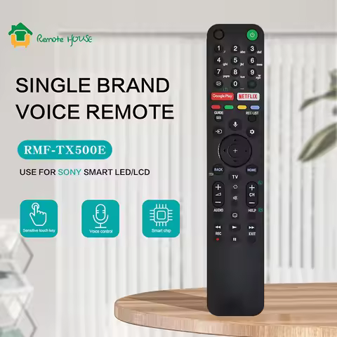 RMF-TX500E RMF-TX500P Voice Remote Control For Sony Bravia Smart TV XG95/AG9 Series XBR-75X900H KD-7