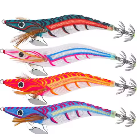 2025 New Squid Jig Floating 12g 14g 19g Eging Fishing Squid Lure Fishing Lure Artificial Bait for Fi