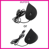 Auro Ergonomic Optical 800 1200 1600 DPI Buttons Mouse USB Wired Gaming Mouse Left Hand Vertical Mou