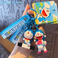 Genuine Doraemon Cute Time Keychain Cartoon Doll Schoolbag Pendant Doraemon Keychain