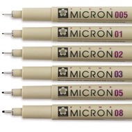SAKURA Pigma Micron Pen size 005-08