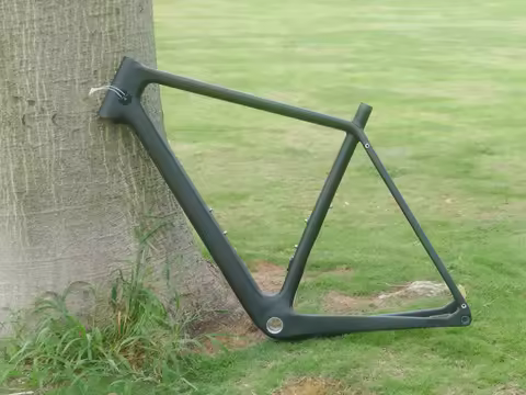 067# Full Carbon Black UD Matt Gravel Bike Bicycle Gravel Frame