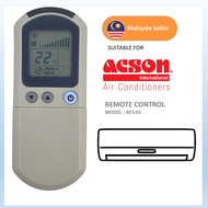 Acson Replacement For Acson Air Cond Aircond Air Conditioner Remote Control ACS-01