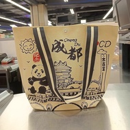 Chengdu Panda Woven Bag Tote Bag Shoulder Bag Influencer Attractions Tourist Souvenirs Cultural Crea