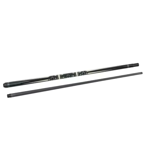 BIZU Moon Speed 58 Inch Carbon Fiber Pool Cue Stick Elegant Design 3/8'x8' Joint Radial Pattern Dura