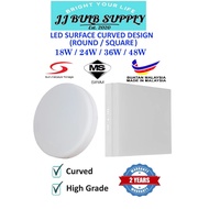 [High Grade SIRIM] Led Surface Downlight 18W 24W 36W 48W Round Square White Ceiling Down Light Concr