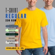 T-Shirt 230gsm Combed Cotton Unisex Shirt Lelaki