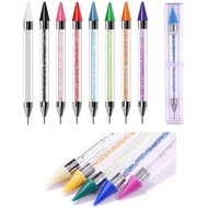 1set Nails Rhinestones Tools Crystals Stones Pen Self Adhesive Wax Pencils Glue On Art Gems Nail Art
