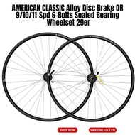CLASSIC Alloy Disc Brake QR 9/10/11-Spd 6-Bolts Sealed Bearing Wheelset 29er