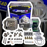 ชุด4วาล์วwave125 66-67มิล ฝาสูบ4วาล์วพร้อมเสื้อลูกATAKA เวอร์ชั่นH ขนาดวาล์ว22/25 ชุด4วาล์วครบชุด ส่