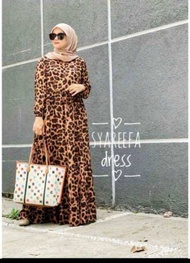 COD Gamis wanita dewasa / Gamis wanita kekinian terbaru 2024 / Gamis macan tutul terbaru / Gamis mac