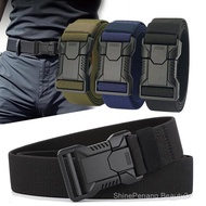 New Quick Release Pluggable Buckle Men Belt Breathable Elastic Outdoors Belts For Men Elastic Pants 