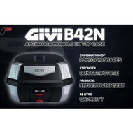 GIVI MONOLOCK TOP CASE B42N BOX ANTARTICA BLACK REFLECTOR GIVI BOX New 2020 B42N