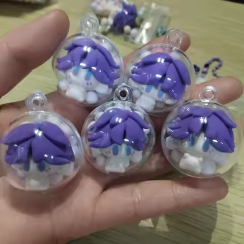 Love and Deep Space Clay Mini Bean Keychain Qi Yu, Qin Che, Li Shen. Shen Xing Hui , is 3cm in size 