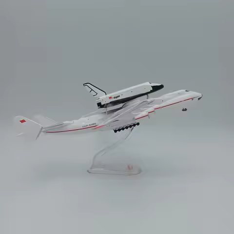 Antonov An-225 AN225 "Mkow" Pesawat Ulang-alik Badai Salju Diecast ABS Plastik Model Pesawat 1/400 S