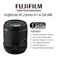 FUJIFILM XF 23MM F/1.4 LM WR LENS ORIGINAL (1 YEARS WARRANTY) FUJIFILM XF LENS MACRO WIDE PRIME XF 2