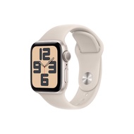 Apple Watch SE (2023)/40 公釐星光色鋁金屬錶殼/星光色運動型錶帶  M/L *MR9V3TA  S/M *MR9U3TA 智慧手錶 現貨