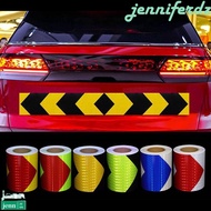 JENNIFERDZ Car Safety Mark Stickers Anti-Collision Personality Reflective Film Protective Sticker Truck Luminous Arrow Strip Stickers