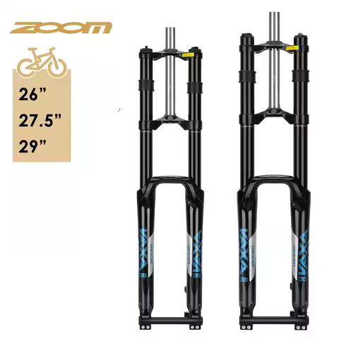 ZOOM 680DH MTB Bicycle Fork Alloy Hydraulic Spring Suspension Downhill Mountain Bike Front Fork 26" 