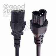 [SG FREE ] C13 Female to C6 Male Extension Cable, 0.3m / 1FT, IEC 3Pin Male to Female Extension Cabl