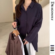 🌹READY STOCK🌹【S-5XL】2024 New Women Cotton Linen Blouse Round Neck Buttons Solid Baju Kurung Blouse Plus Size