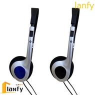 LANFY Y2k Headphones, 80s 90s Retro Headphone, Fashion Style Blue Black Wired Vintage Retro Headset 