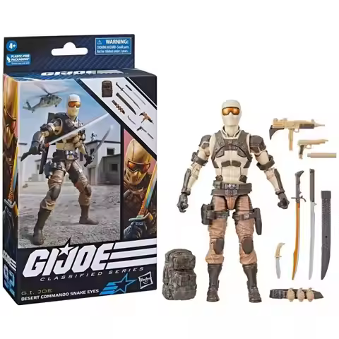 Hasbro G.I. Joe Classified Series #92 Desert Commando Snake Eyes Collectible 6-Inch Action Figures w