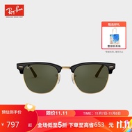 雷朋（RayBan）眼镜型格系列太阳镜墨镜方形全框张扬男女款送礼 0RB3016FW036555