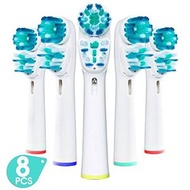 日本熱銷 - 【4個x2】EB-417/ SB-417 適用于Oral B電動牙刷 代用牙刷頭 (非原廠) 磨毛杜邦刷電動牙刷替換頭