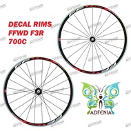 Sticker FFWD F3R Width 2cm Sticker Decal Rim Rims Rims Roadbike Fixedgear 700c