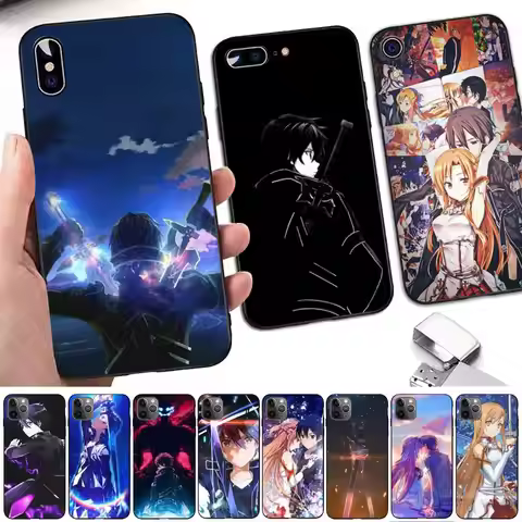 Anime Sword Art Online SAO Phone Case for iPhone 11 12 13 mini pro XS MAX 8 7 6 6S Plus X 5S SE 2020