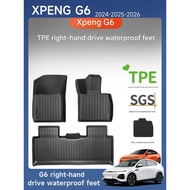 [Fast Shipping] XPENG G6 2024 2025 2026G6 Right-hand Drive Dedicated TPE Floor Pads, Full-Surround C