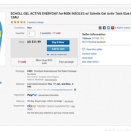 Shoe INSOLE SPORT Scholl Gel Active Absorber SHOE INSOLE Pads