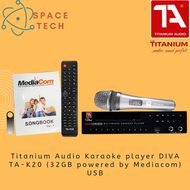 TITANIUM AUDIO DIVA TA-K20 (32GB Powered by Mediacom) USB Multimedia Karaoke Player