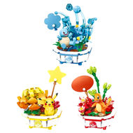 KEEPPLAY 奇妙積木 Keeppley Pokemon 寶可夢 盆栽系列 積木  皮卡丘 + 小火龍 + 傑尼龜  1組