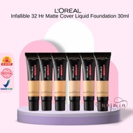 Najmia L'Oreal Paris Infallible 32 Hr Matte Cover Liquid Foundation 30ml - Loreal Foundation Natural