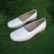 PUTIH Women's Flat Shoes/White Loafers/Women's Nursing Shoes