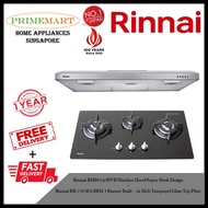 Rinnai RH-S95A-SSVR Slimline Hood + Rinnai RB-7303S-GBSM 3 Burner Built-in Hob *BUNDLE DEAL - FREE DELIVERY